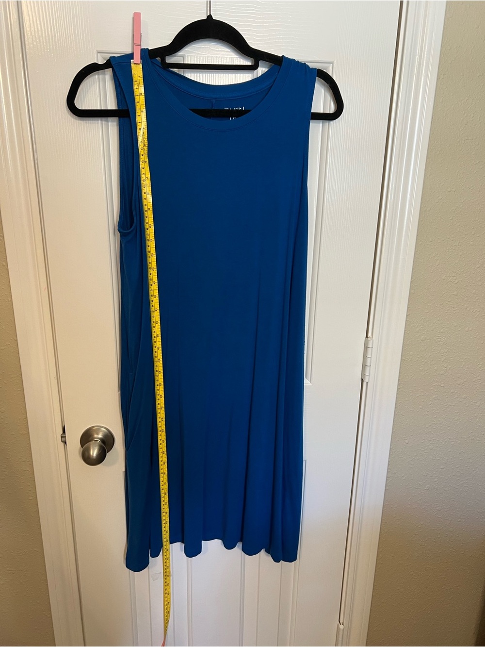 Time and Tru Sleeveless Midi Dress in Teal Blue